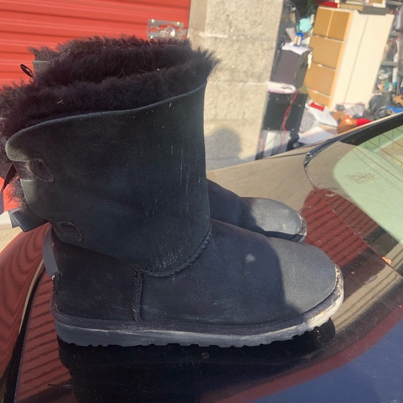 UGG Australia Bailey Bow II 1002954 Women’s Gray Winter Boots Size 7 - Picture 9 of 14